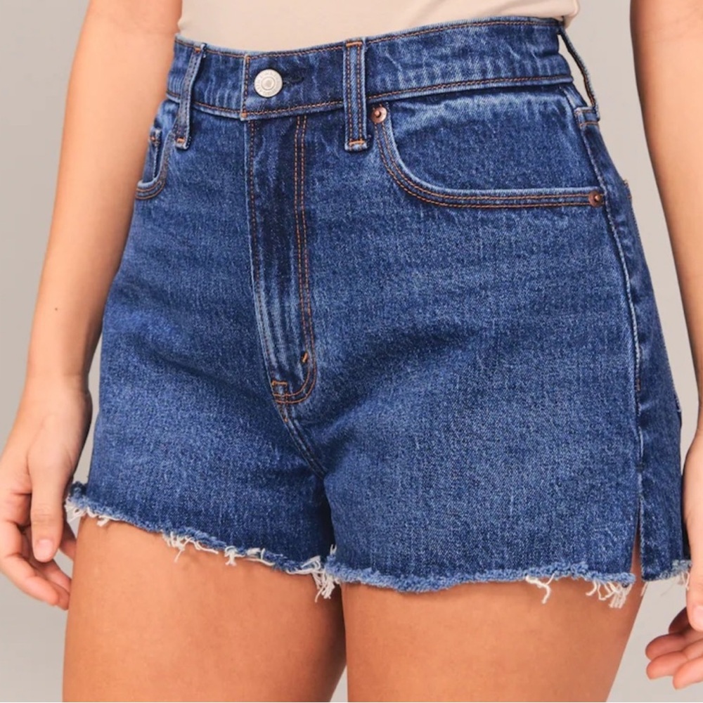 Abercrombie & Fitch The Cutoff Short High Rise Denim Shorts | 2